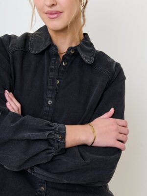 LILOU DENIM SHIRT