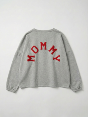 MOMMY SWEAT GREY/RED ONE SIZE