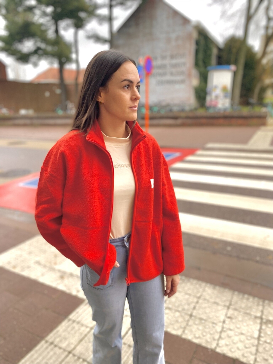 SOHO CLUB TEDDY VEST RED ONE SIZE
