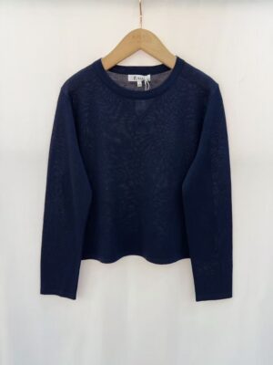 Fine Knit Sweat Blue
