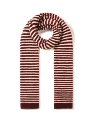 Home Wintersjaal Strepen Roze Blauw