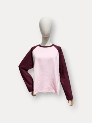 Sweatshirt Double Color Rose Bordeaux