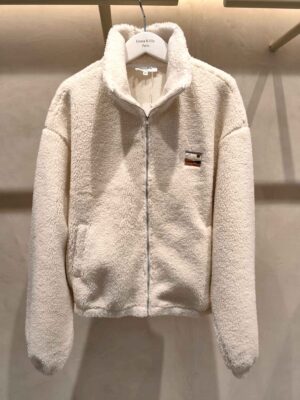 ZIP VEST FLEECE ECRU
