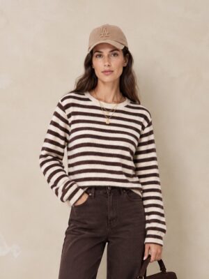 Home Billie Knit Stripe Choco