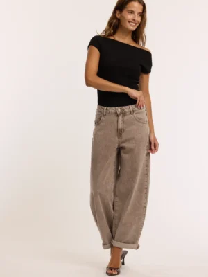 Home Rowie Soft Brown Balloon Jeans