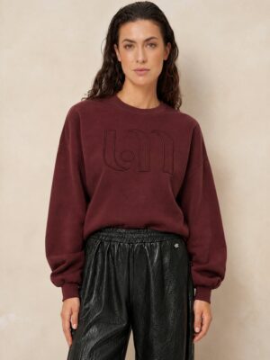 Home Sweater Kensi - Balloon Sleeve Burgundy